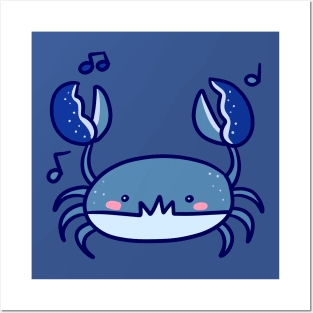 Musical Blue Crab Posters and Art